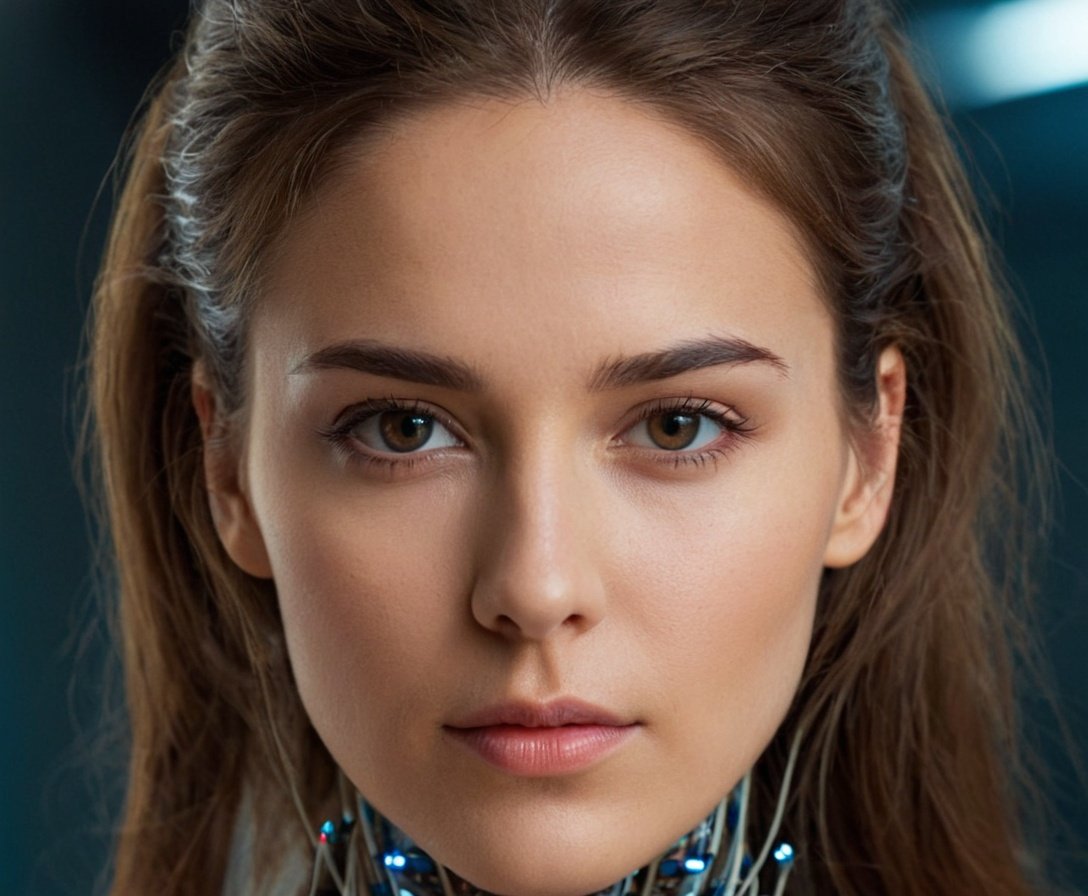 Base de maquillaje natural rostro mujer joven, belleza y cuidado facial, tonos neutros y maquillaje suave, fotografía de alta calidad, fondo oscuro difuso.