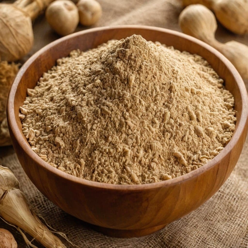 Polvo de maca peruana, superalimento para aumentar energía y vitalidad natural. Ideal para mejorar el rendimiento físico y mental.